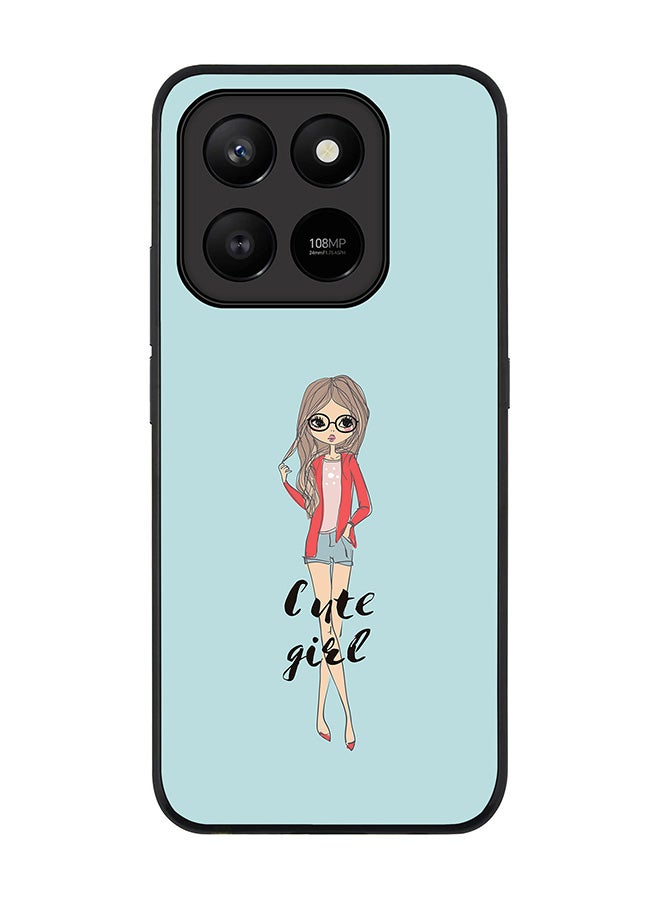 Stylizedd For Honor X7d 4G / X7d 5G / 400 Smart Case,Slim fit Camera Protection, Shockproof Thin Phone cover  - Dreamer Cute Girl - Image 1